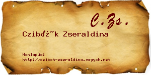 Czibók Zseraldina névjegykártya